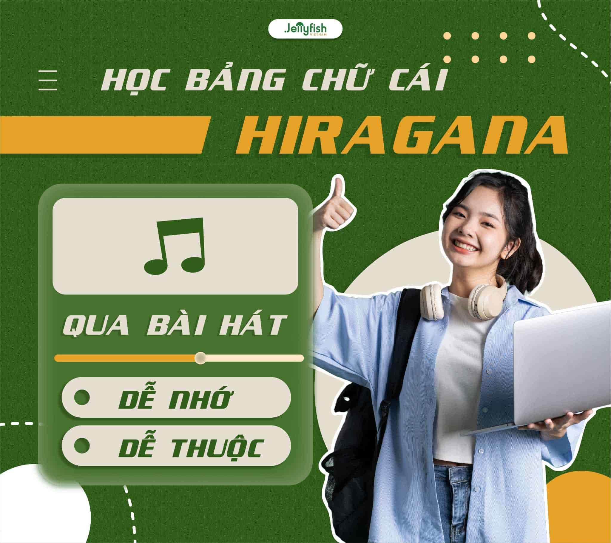 Học bảng chữ cái Hiragana qua bài hát dễ thuộc dễ nhớ Học bảng chữ cái Hiragana qua bài hát dễ thuộc dễ nhớ