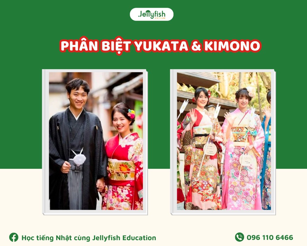 Phân biệt Yukata & Kimono Nhật Bản Phân biệt Yukata & Kimono Nhật Bản