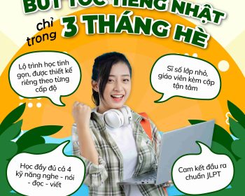 Bứt tốc tiếng Nhật ngày hè