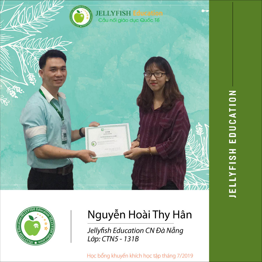 Bạn Nguyễn Hoài Thy Hân - Cn Đà Nẵng Lớp: CT N4 - 131B